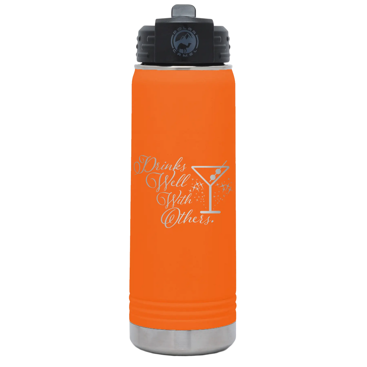 Drinks Well With Others 2 20 oz Water Bottle | Orange