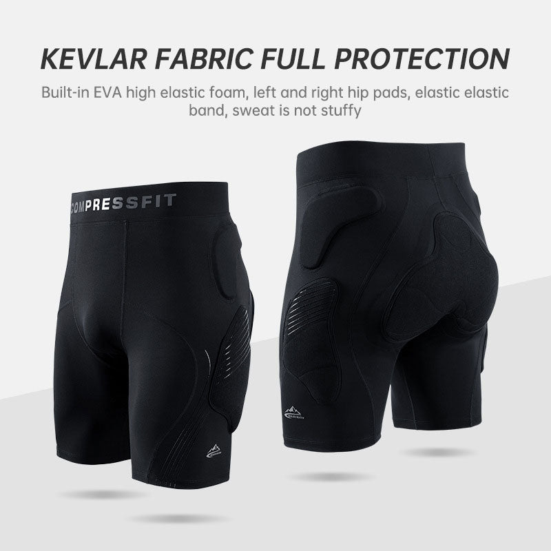 Professional Skiing, Roller Skating Slim Fit Protection Hip Protection Pants