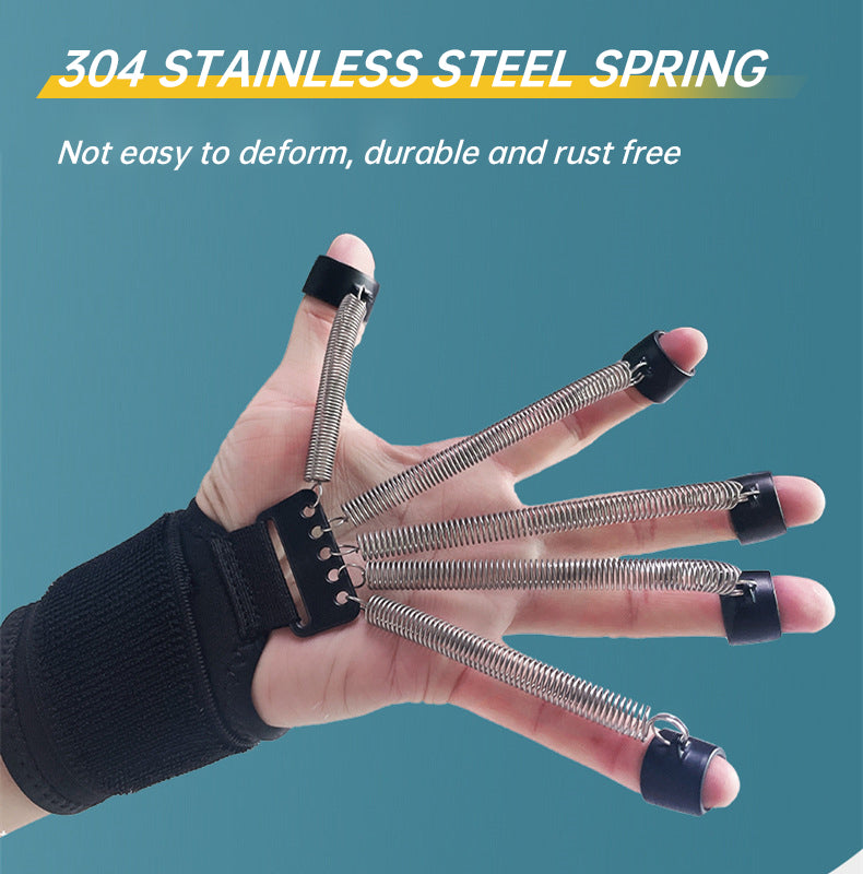 Stainless steel spring finger trainer exercise wrist tension rehabilitation enhancer