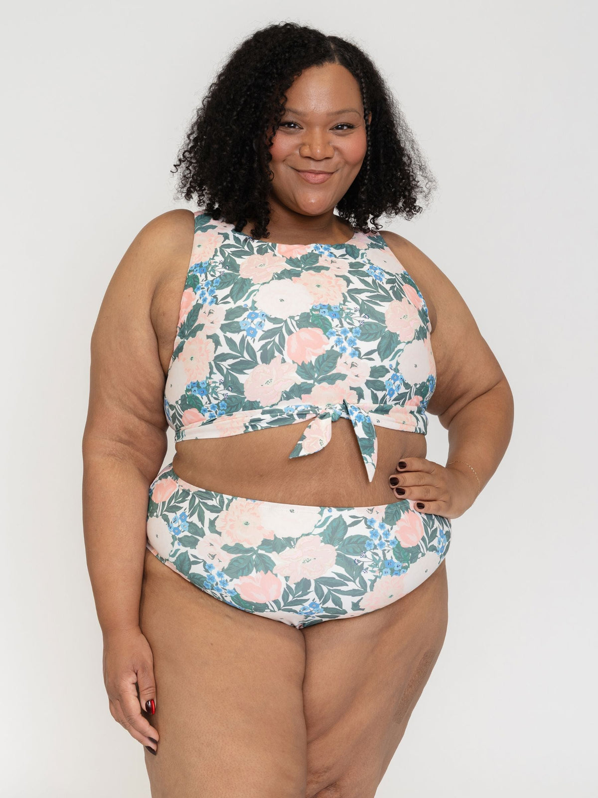 Bouquet Knotted Crop Top (Sizes XXS - 4X)