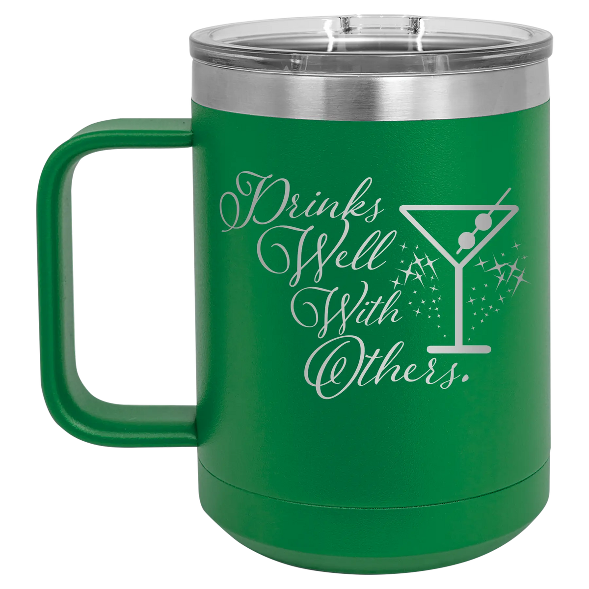 Drinks Well With Others 2 15 oz Mug | Green
