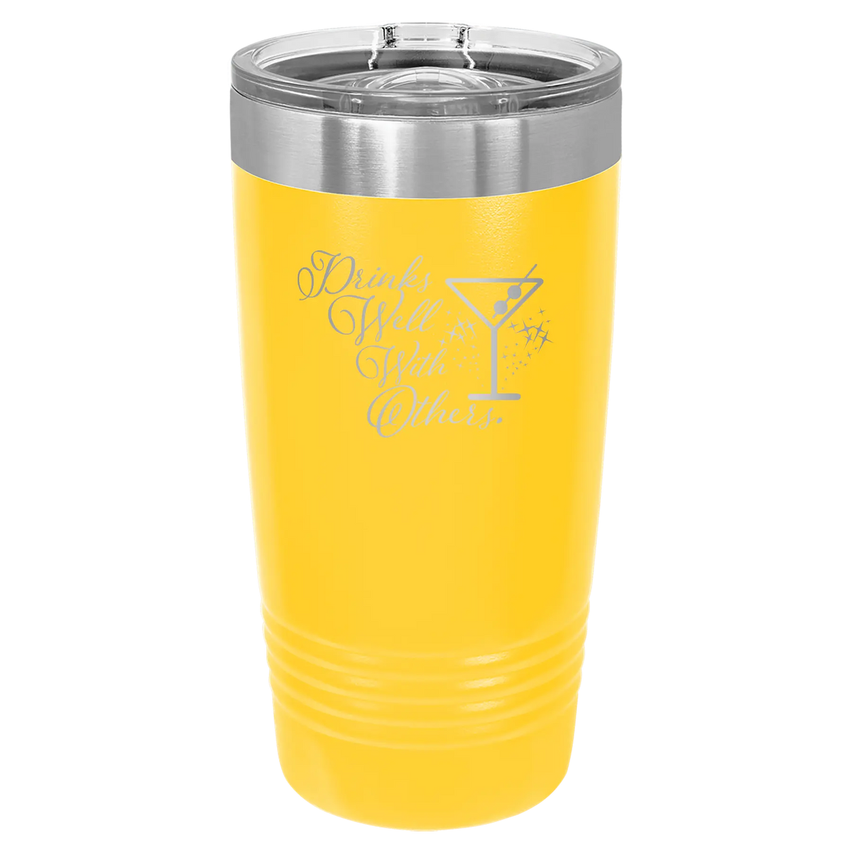 Drinks Well With Others 2 20 oz Tumbler | Yellow