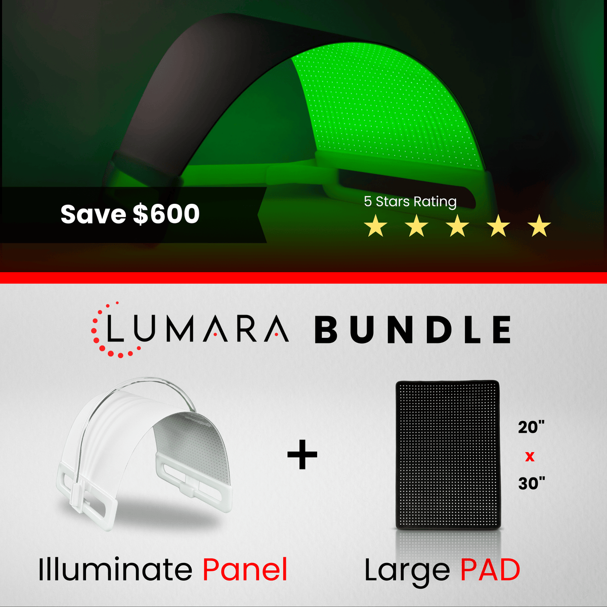 Illuminate Green V1 – Green Light Therapy Panel - Professional Grade