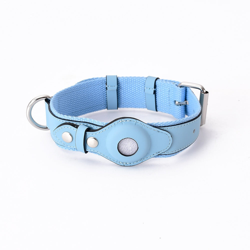 A Pple Tracker Airtag Pet Collar Adjustable Dog Leash Collar Medium Large Dog