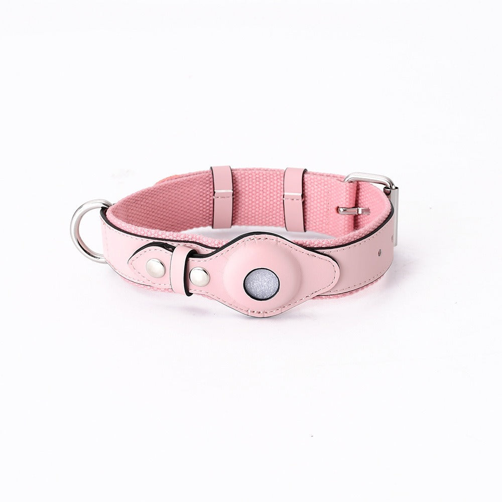 A Pple Tracker Airtag Pet Collar Adjustable Dog Leash Collar Medium Large Dog