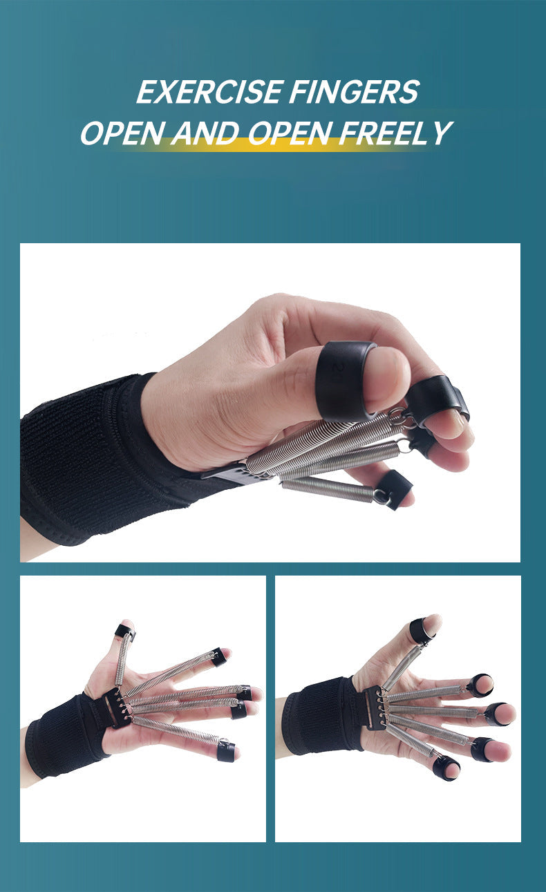 Stainless steel spring finger trainer exercise wrist tension rehabilitation enhancer