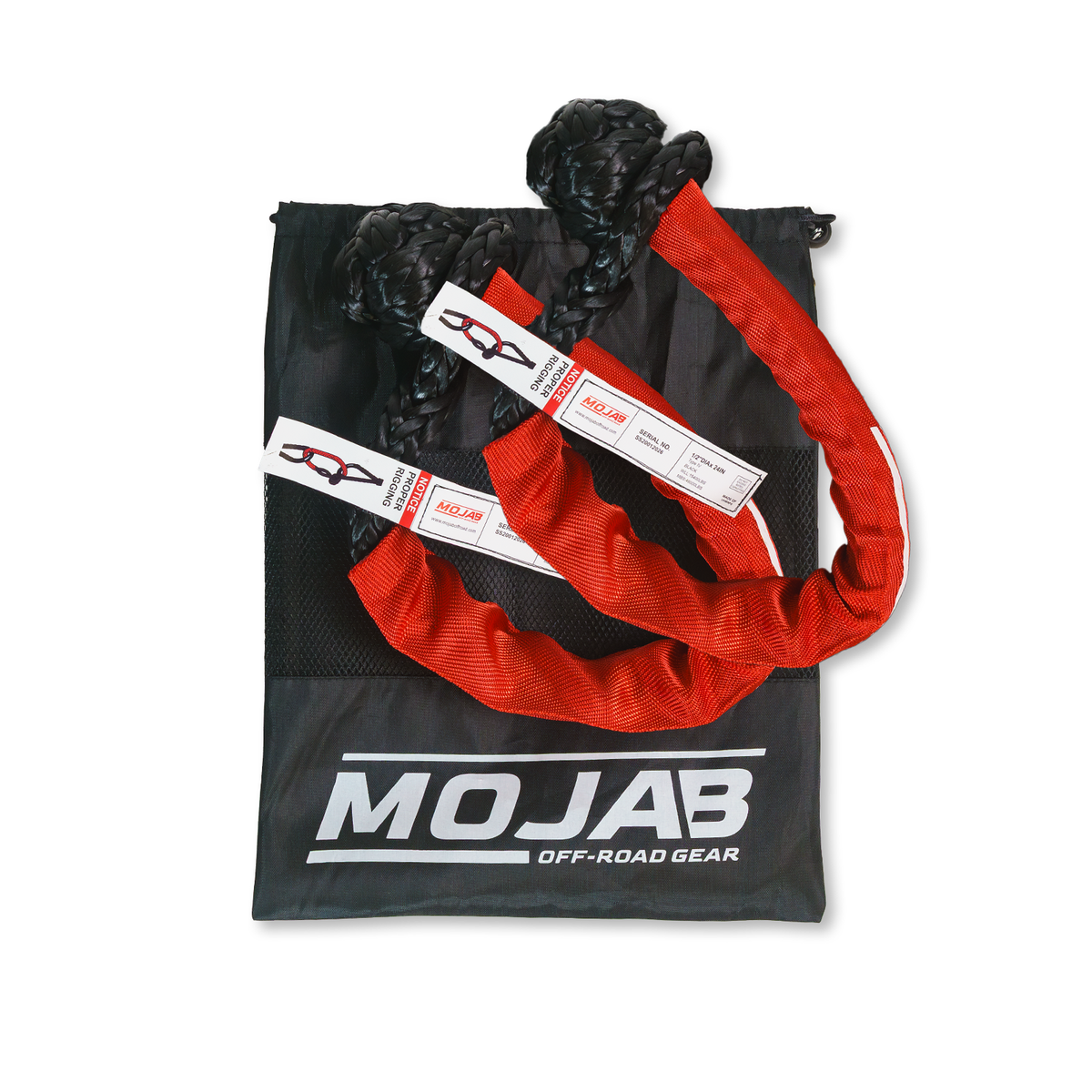 Soft Shackle 1/2'' x 24” with sleeve and bag (Set of 2 Shackles) (Lifetime Warranty)