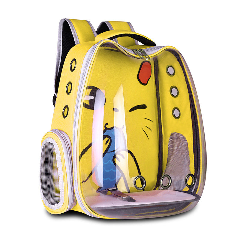 Pet Supplies - Pet Backpack Convenient Pet Space Bag Breathable Shoulder Cat or Dog Bag