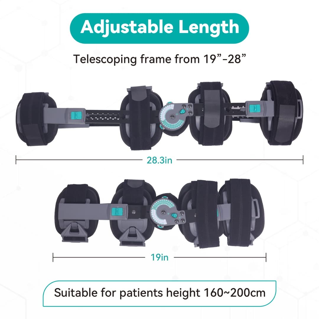 Hinged Post Op Knee Brace (ACL, MCL, PCL, and Meniscus Injury Recovery and Support).