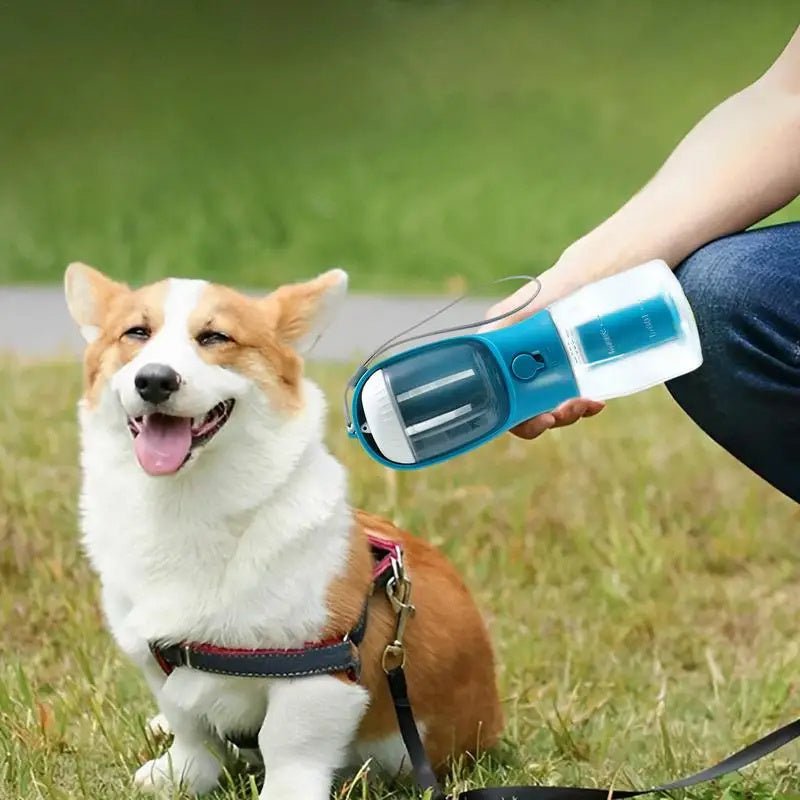 Dog Water Cup, Food Storage and Garbage (waste) Bag Three-in-one Portable Carrier