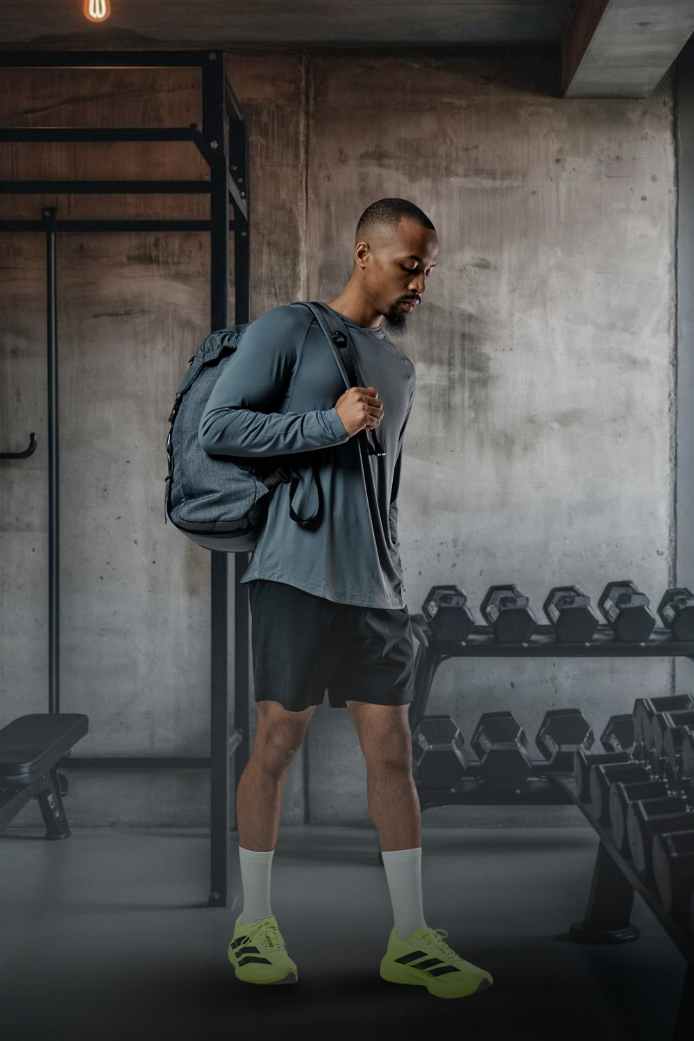 Men's Terra Recovery Element (Ash Gray) Hoodie Shirt (Soft, Breathable, lightweight, Wicking)