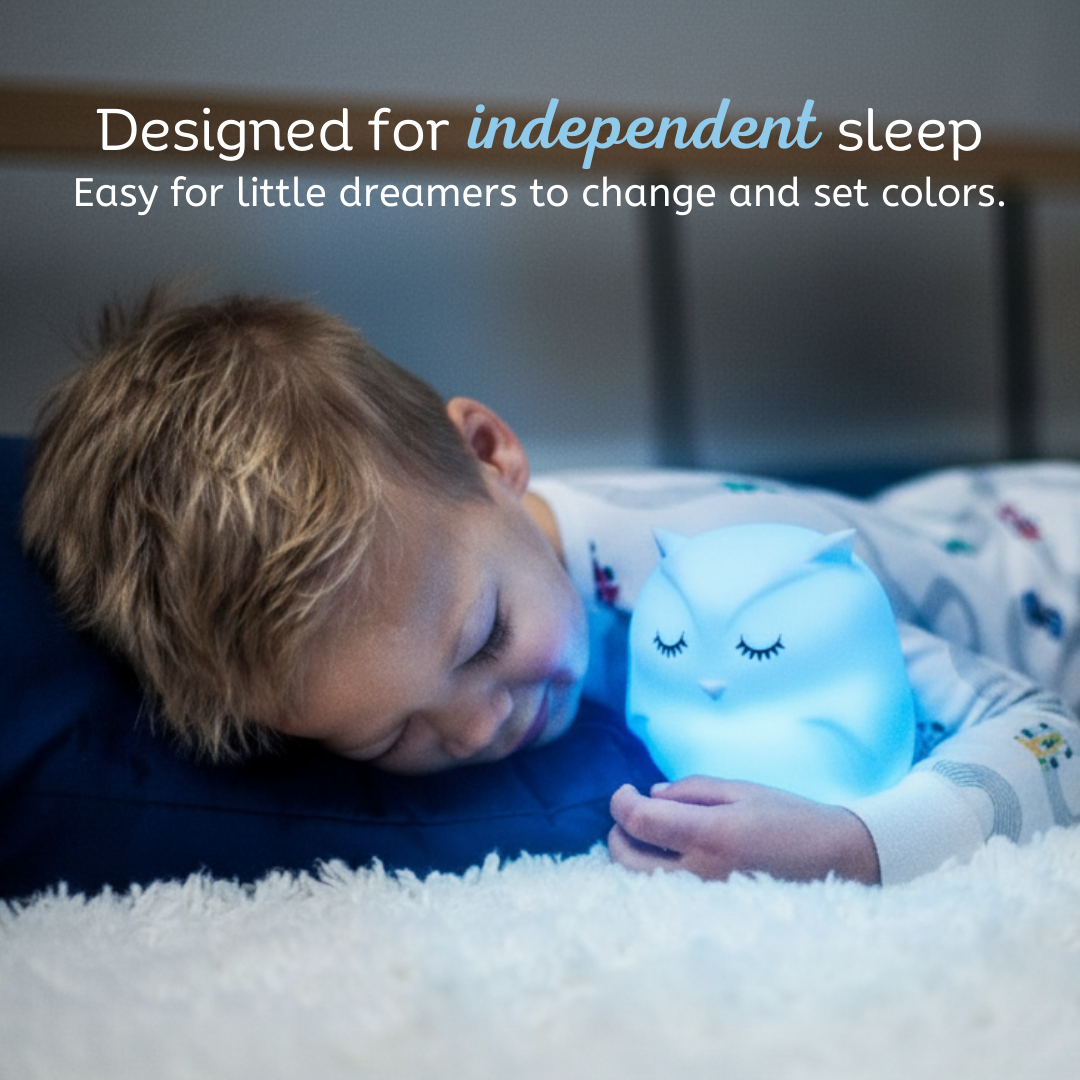 LumiPets® Opal the Owl Night Light - Designed for safety, comfort, and fun.