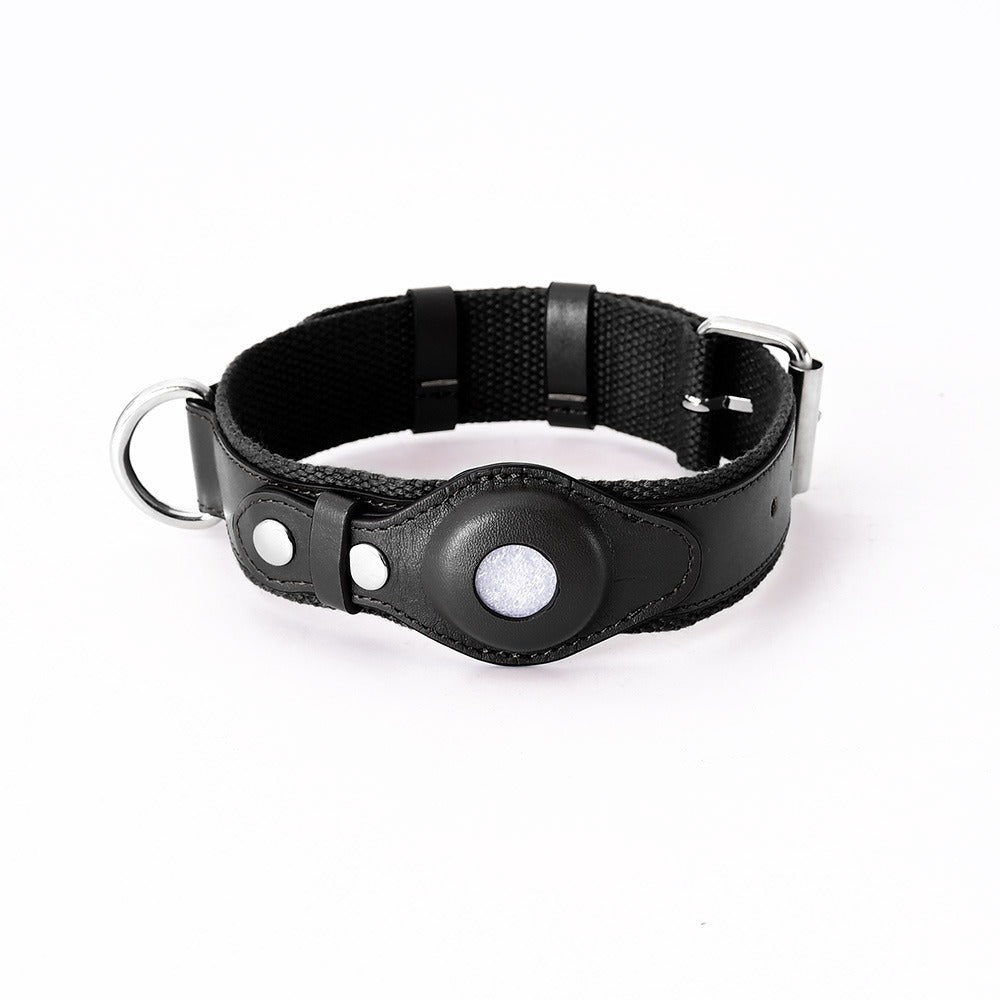 A Pple Tracker Airtag Pet Collar Adjustable Dog Leash Collar Medium Large Dog