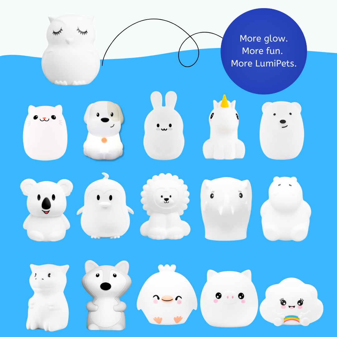 LumiPets® Opal the Owl Night Light - Designed for safety, comfort, and fun.