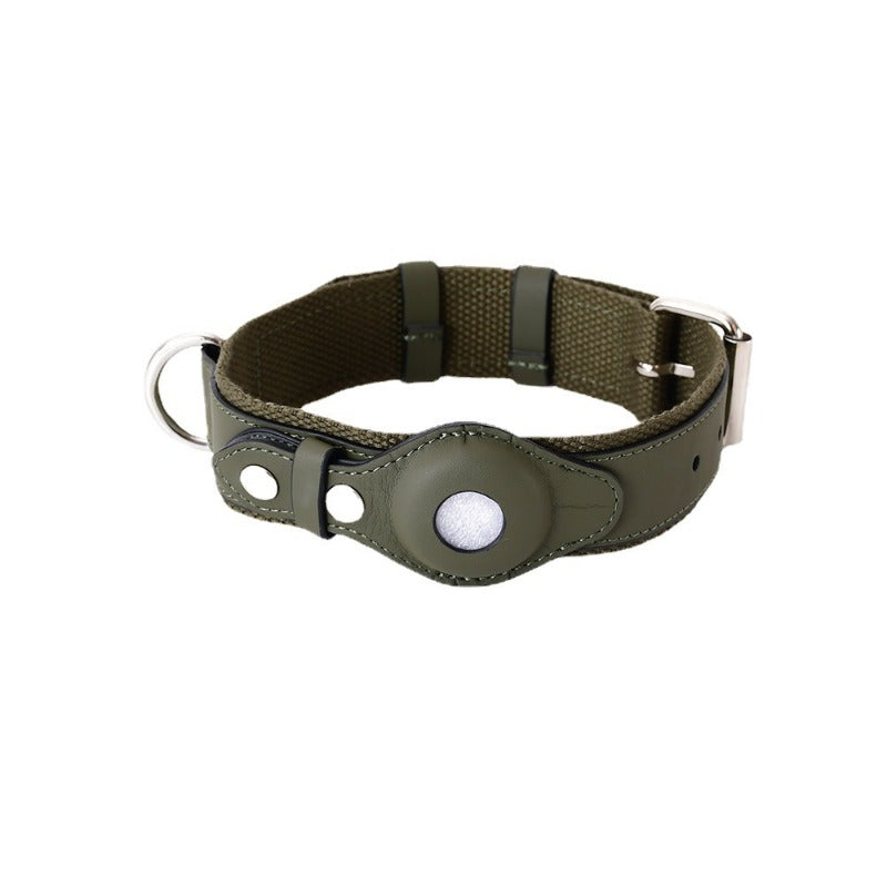 A Pple Tracker Airtag Pet Collar Adjustable Dog Leash Collar Medium Large Dog