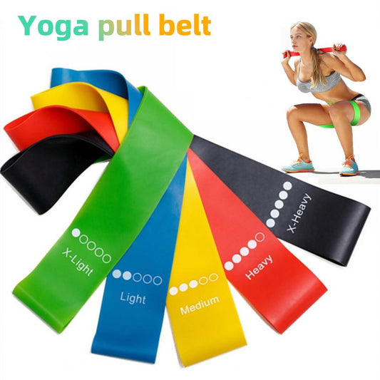 Yoga/Pilates Resistance Rubber Bands Indoor Outdoor Fitness Equipment 0.35mm-1.1mm