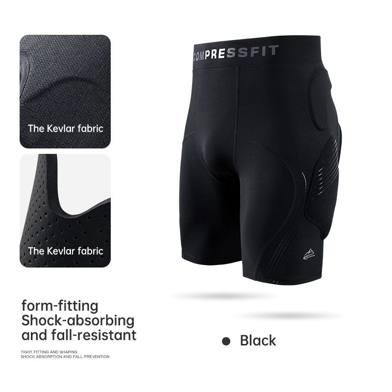 Professional Skiing, Roller Skating Slim Fit Protection Hip Protection Pants