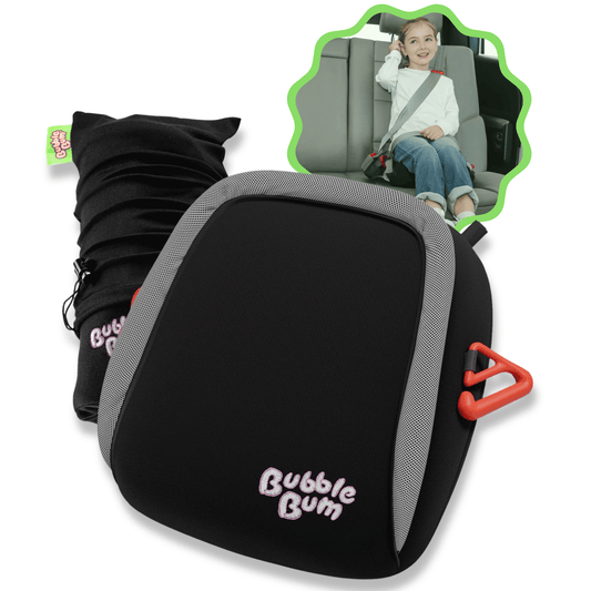BubbleBum Inflatable Travel Booster Seat for Kids (Ages 4–11, 40 - 100lbs)