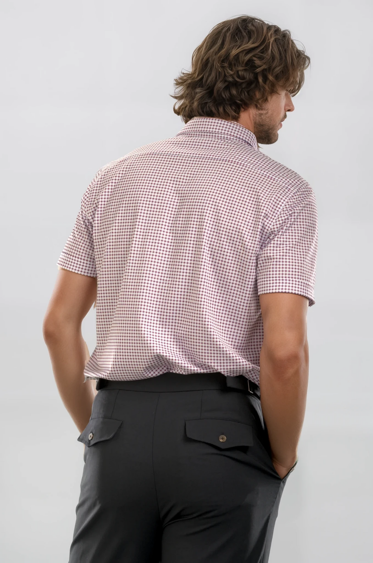 Live Wire Short Sleeve Casual Dress Shirt (breathable, cool, comfort)