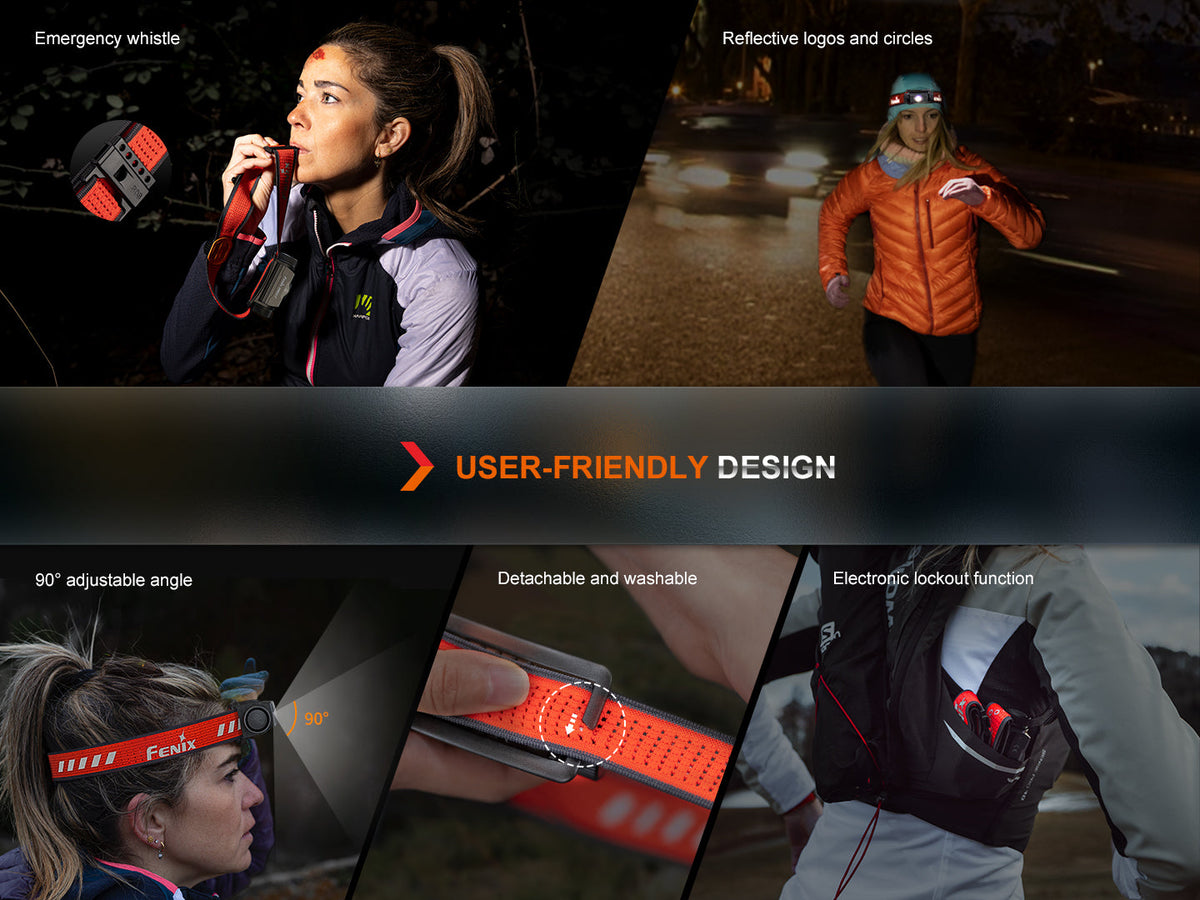 Fenix HM62-T Lightweight Trail Running/Hiking (1200 Lumen) Headlamp