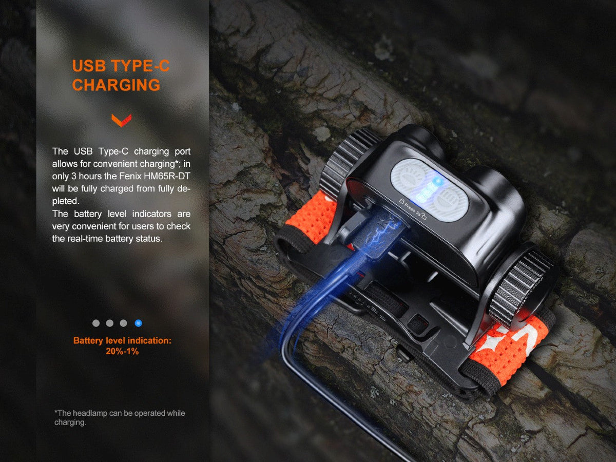 Fenix HM65R-DT Trail Running/Hiking LED (1500 Lumens) Headlamp