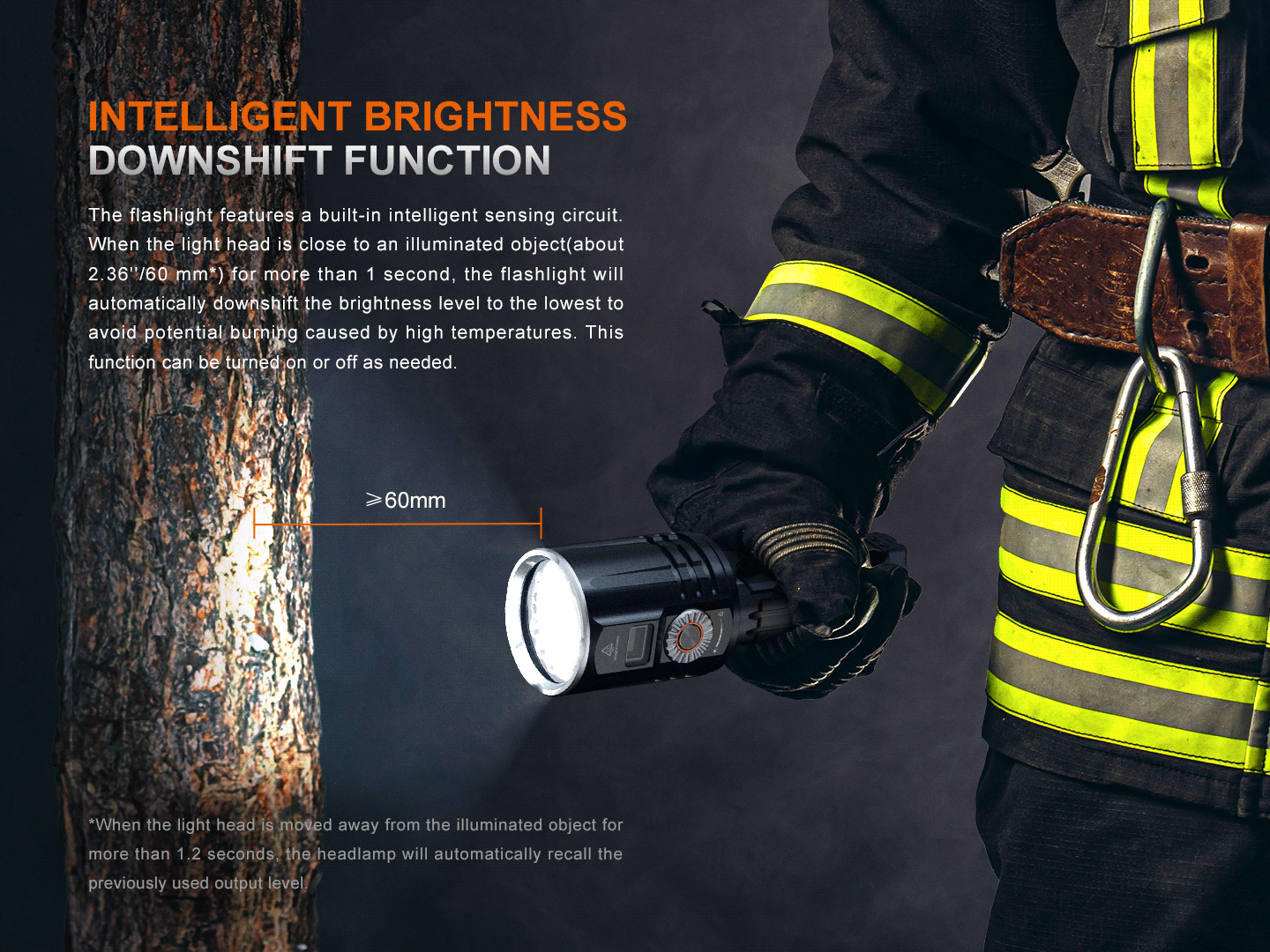 Fenix LR36R White Laser Searching Flashlight (10,000 Lumen) Rechargeable (Black)