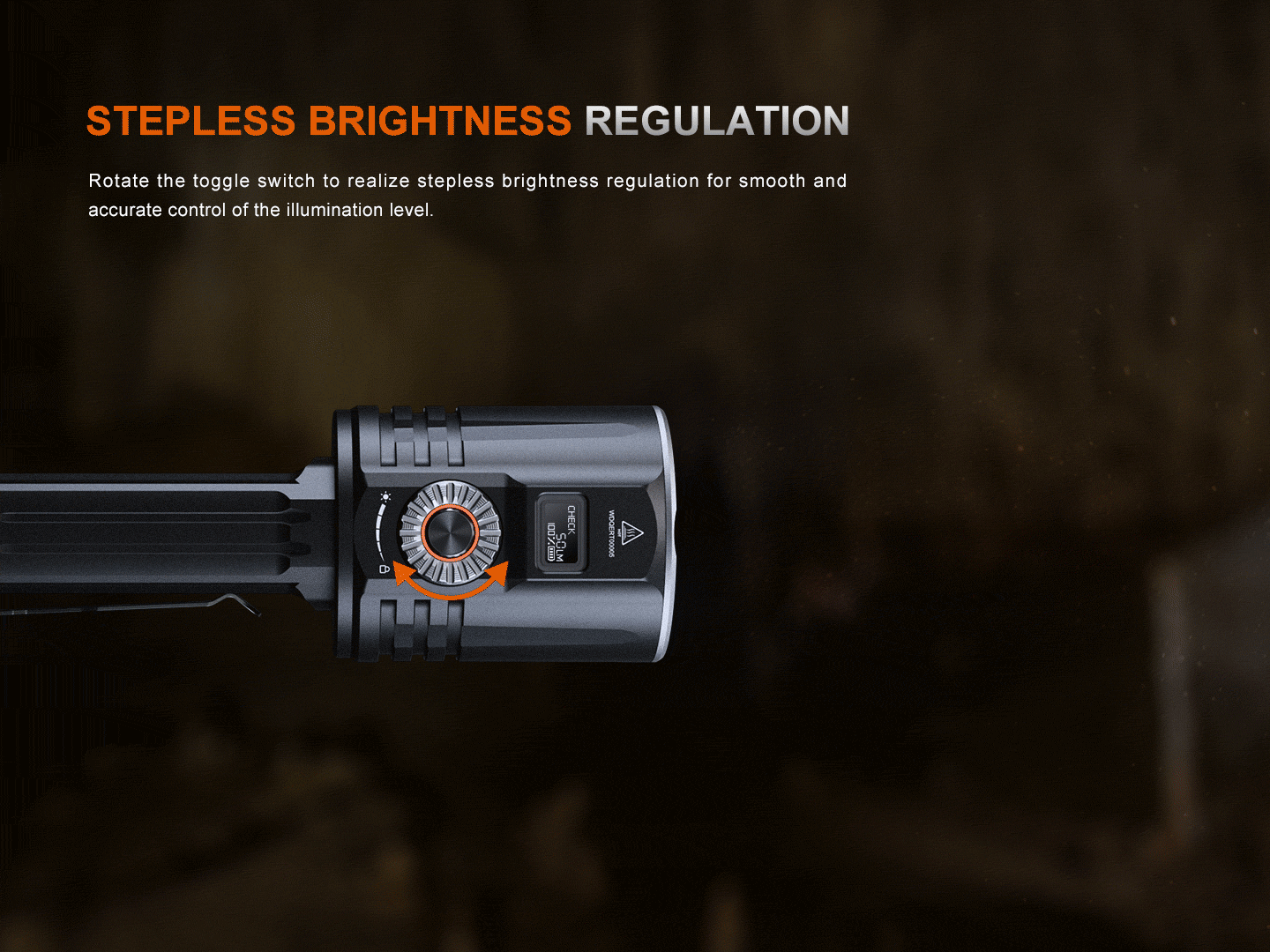 Fenix LR36R White Laser Searching Flashlight (10,000 Lumen) Rechargeable (Black)