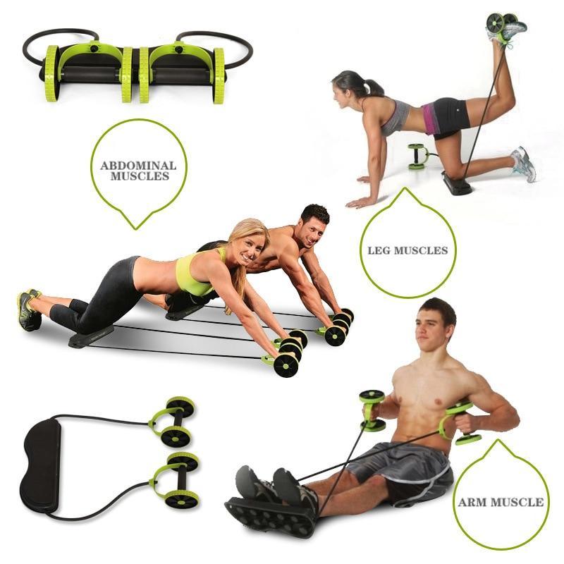 Sport Roller Wheel Multi-Functional Abdominal/Waist, Arm, Leg Muscle Trainer