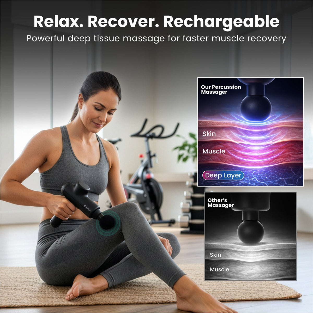 Percussion Massage Gun (Promote Range of Motion, Pain Relief, Increased Blood Flow)