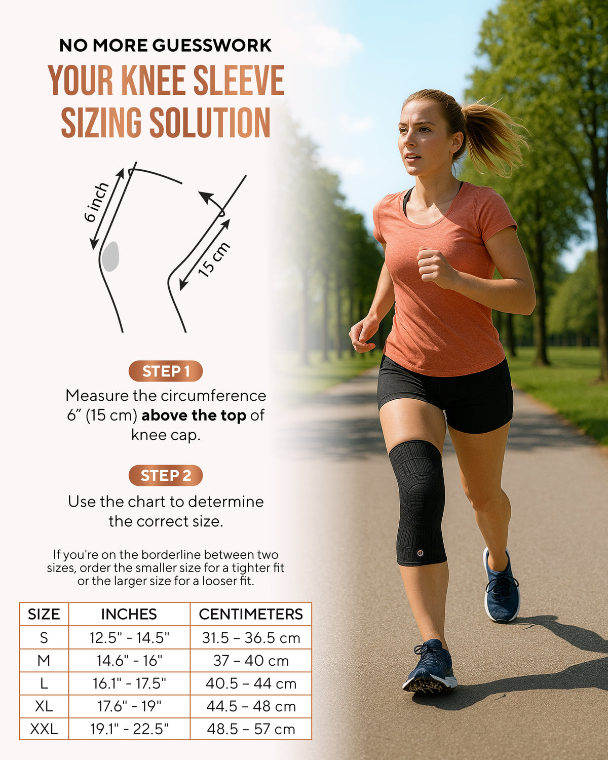Copper Compression Knee Sleeves (2 Pack) Improve Circulation, Swelling and Mobility