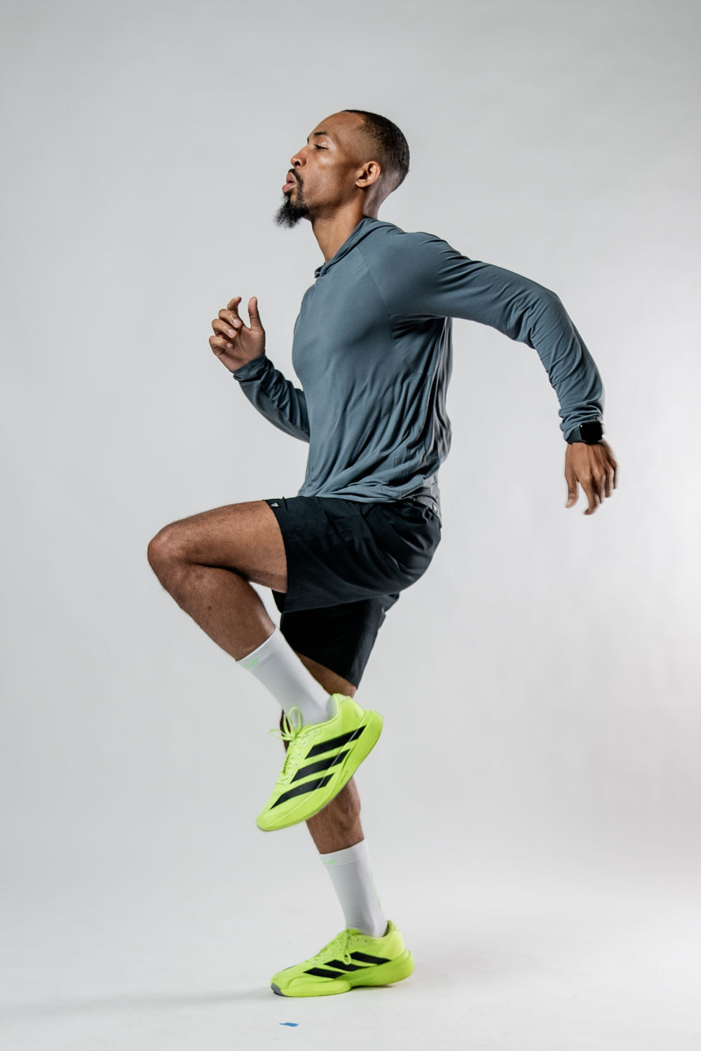 Men's Terra Recovery Element (Ash Gray) Hoodie Shirt (Soft, Breathable, lightweight, Wicking)