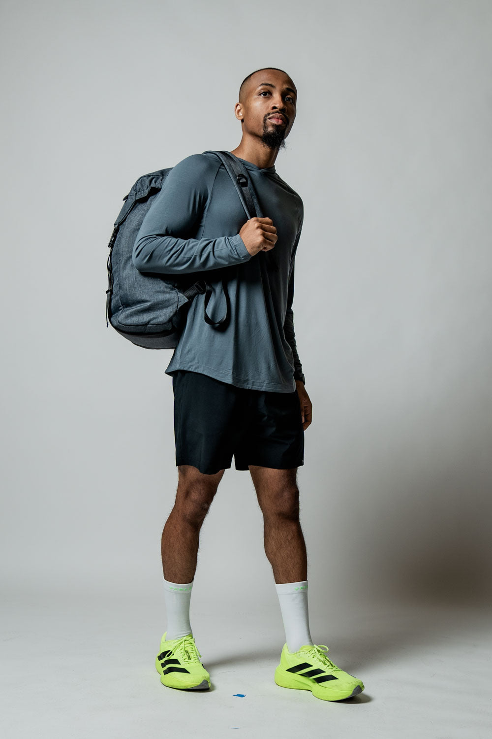 Men's Terra Recovery Element (Ash Gray) Hoodie Shirt (Soft, Breathable, lightweight, Wicking)
