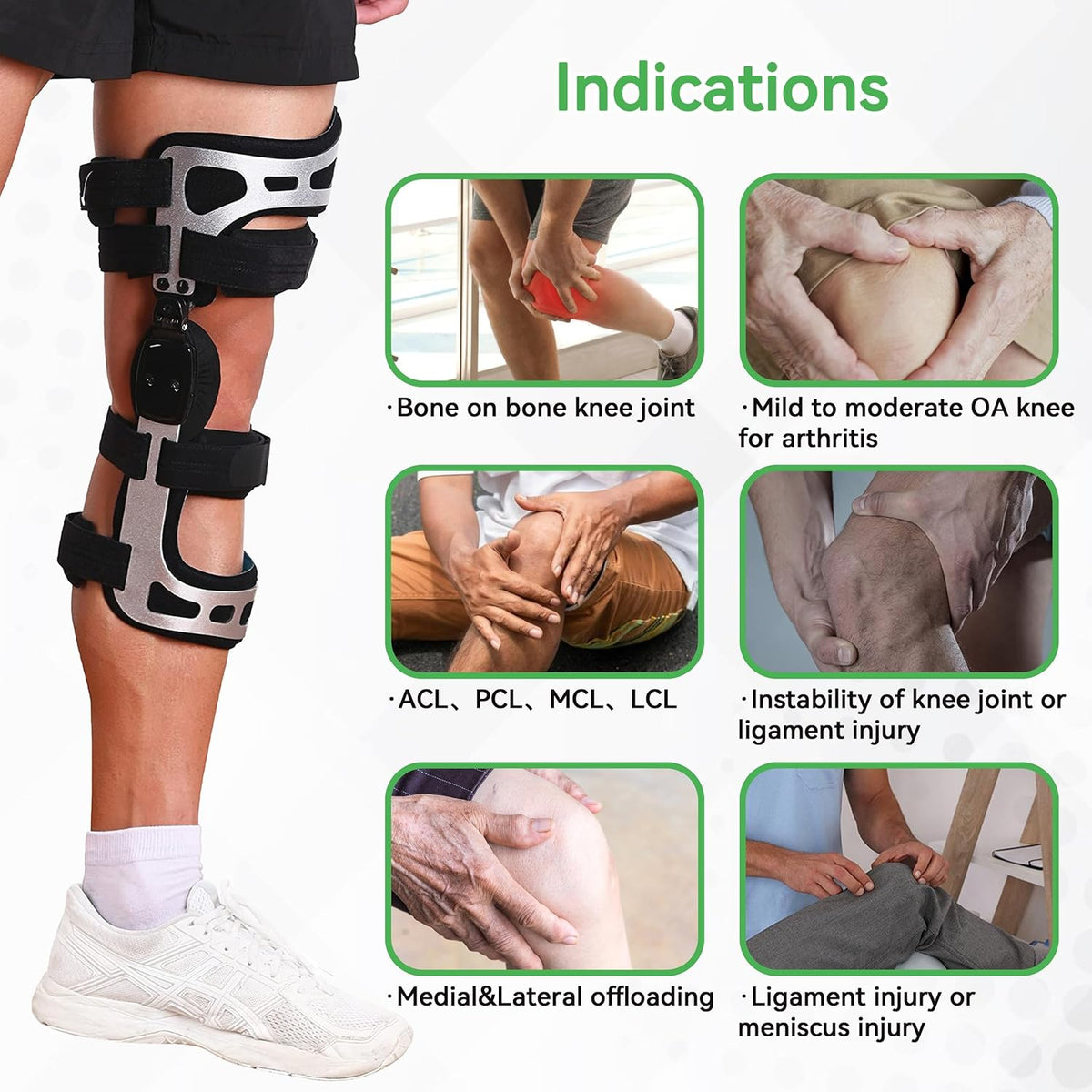 OA Unloader Knee Brace - Double Upright - Targeted Pain Relief and Joint Protection
