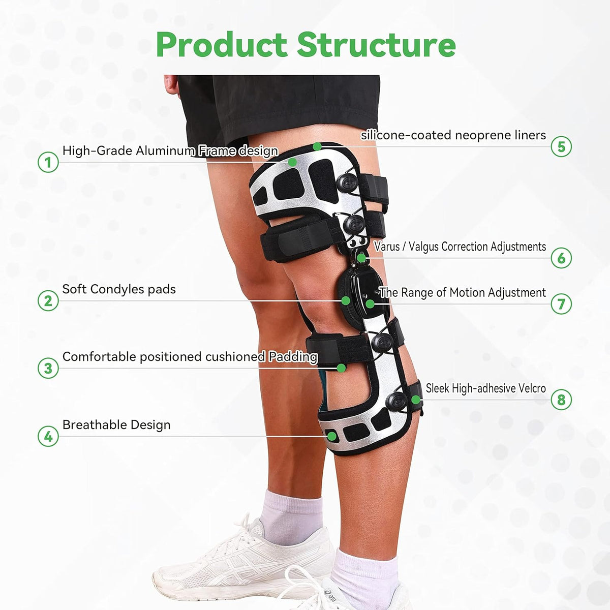 OA Unloader Knee Brace - Double Upright - Targeted Pain Relief and Joint Protection