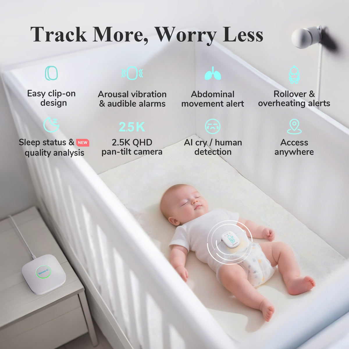 Pro Baby Monitor (Long Range) - Award Winning Smart Monitors from Indoor to Outdoor