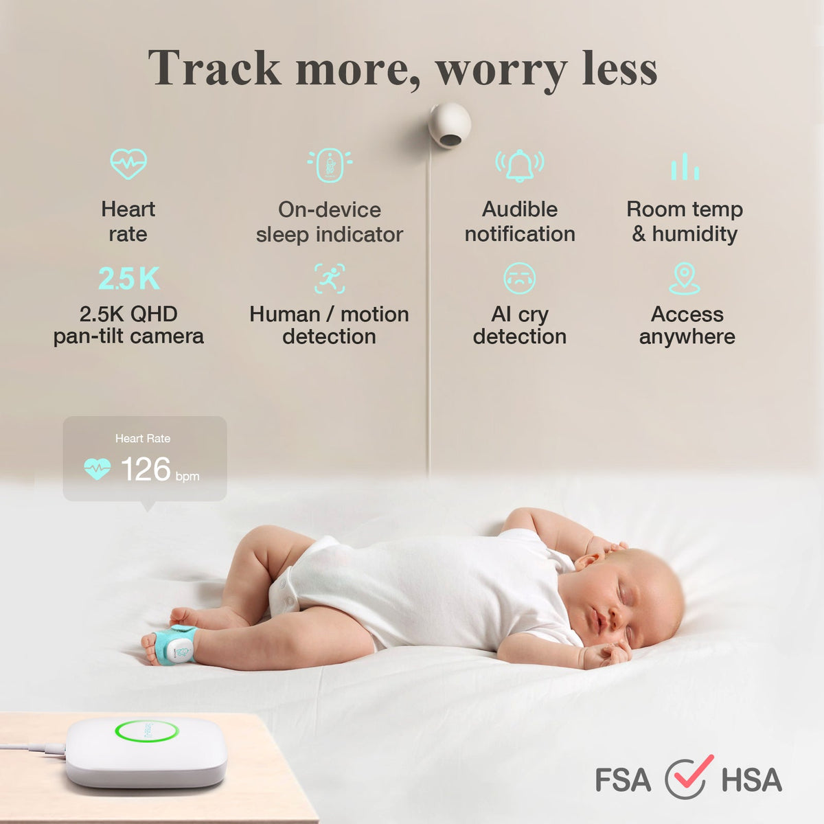 Smart Sock Shoe O2 (Long Range) Baby Monitor