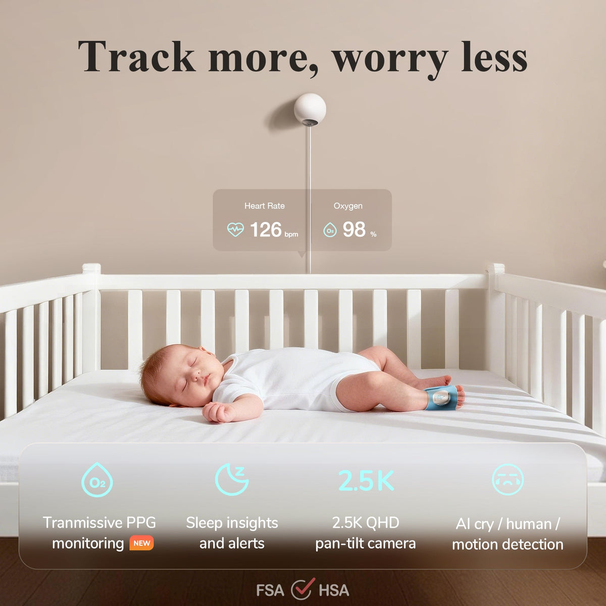 Smart Sock Shoe O2 (Long Range) Baby Monitor