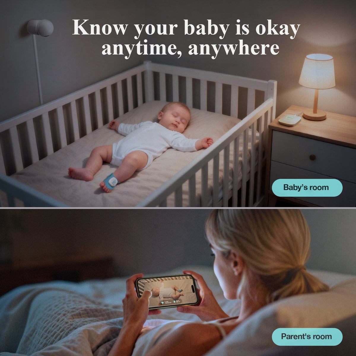 Smart Sock Shoe O2 - Baby Sleep and Wellness Monitor