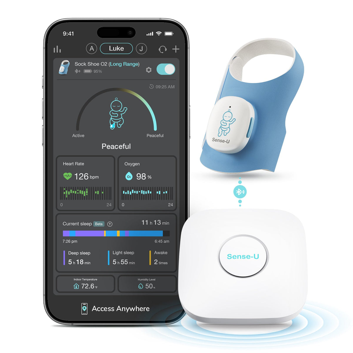 Smart Sock Shoe O2 (Long Range) Baby Monitor