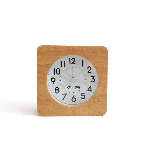 Bagby FARMHOUSE - Silent Alarm Clock - 1 AA battery (not included)