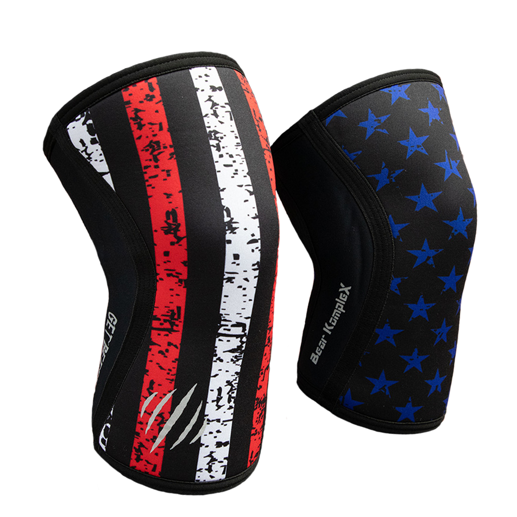Bear KompleX Knee Sleeves - Stars & Stripes - USPA Approved - Other Colors Available