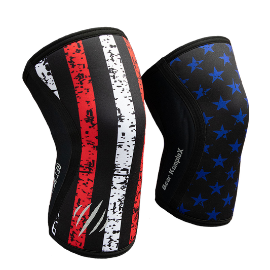 Bear KompleX Knee Sleeves - Stars & Stripes - USPA Approved - Other Colors Available