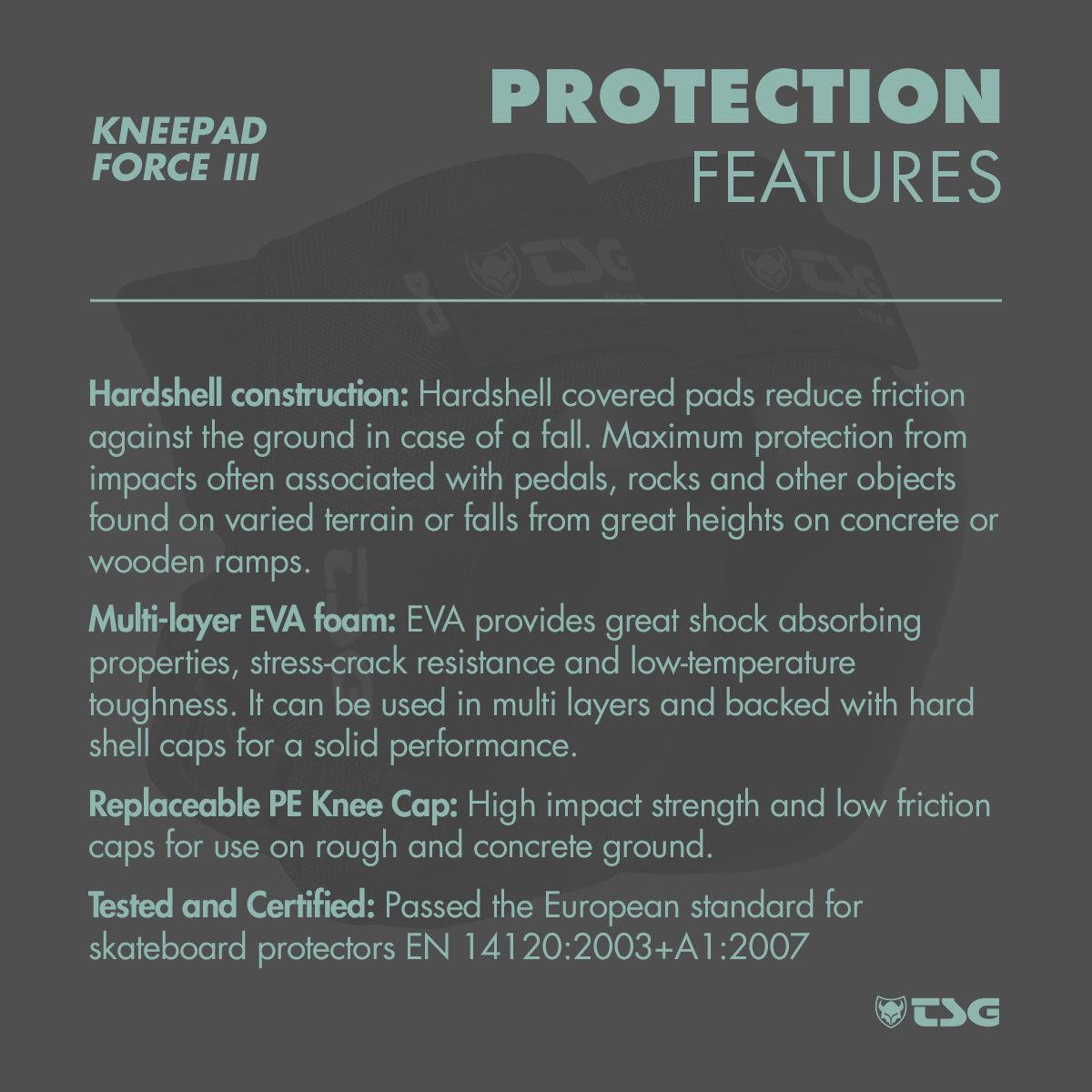 TSG - Kneepad Force III (Skate Knee Pads)