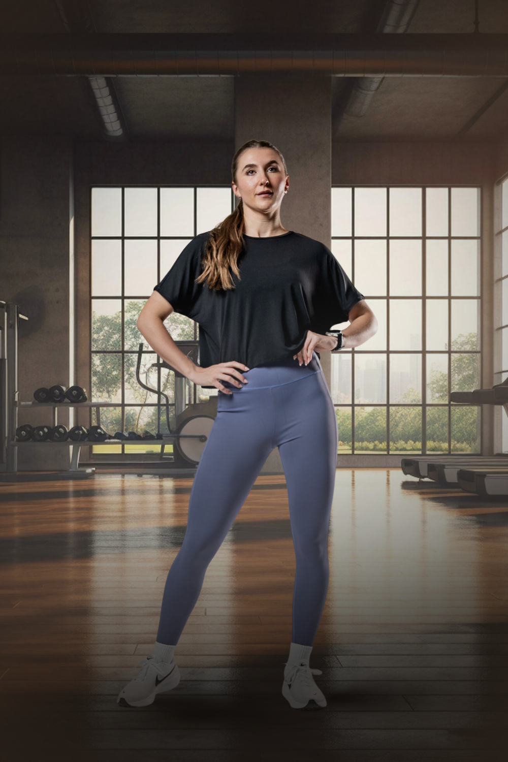 Women's (Black) Terra Recovery Drift Crop (Soft, Breathable, Wicking, Lightweight)