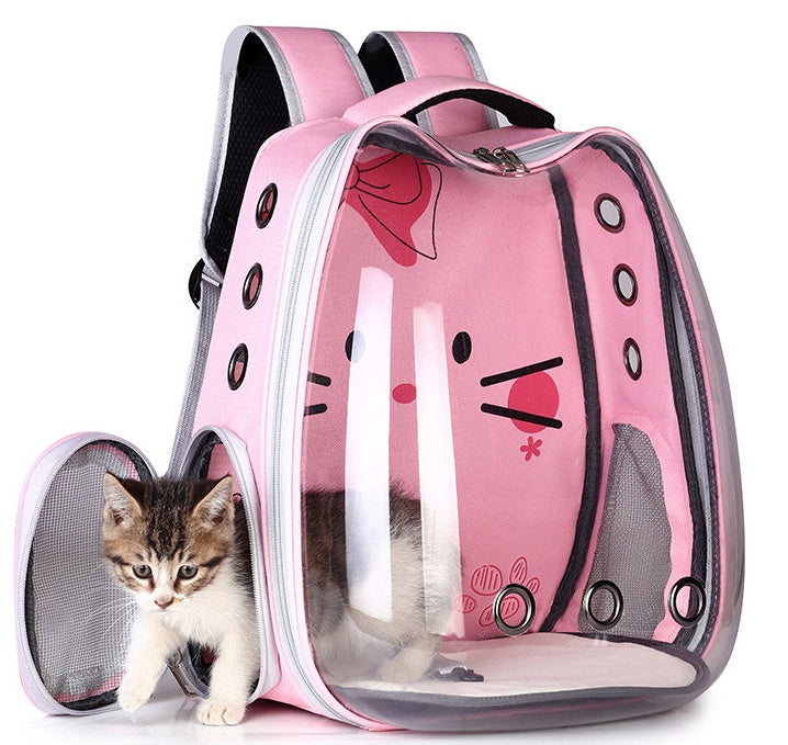 Pet Supplies - Pet Backpack Convenient Pet Space Bag Breathable Shoulder Cat or Dog Bag