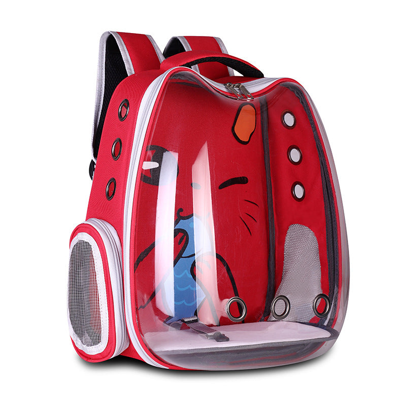 Pet Supplies - Pet Backpack Convenient Pet Space Bag Breathable Shoulder Cat or Dog Bag