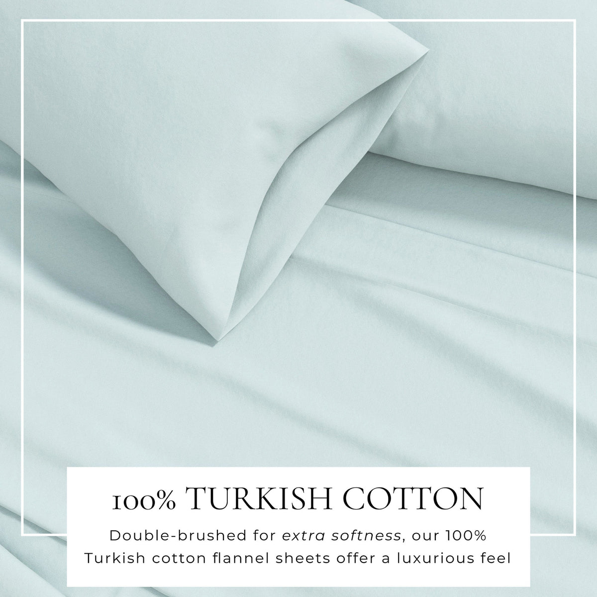 Cotton Solid Flannel Sheet - Nordic Collection