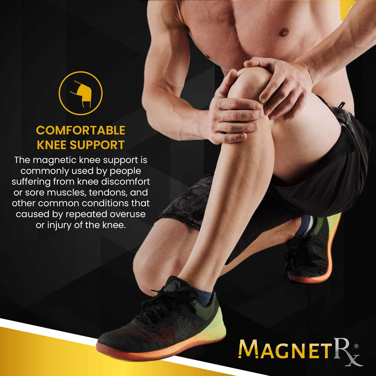 Magnetic Therapy Knee Compression Sleeves (Pair) Improve Circulation for Fast Recovery