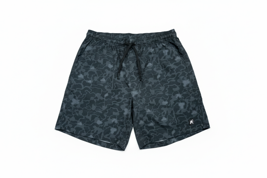 Black Marsh Duck Camo Athletic Short