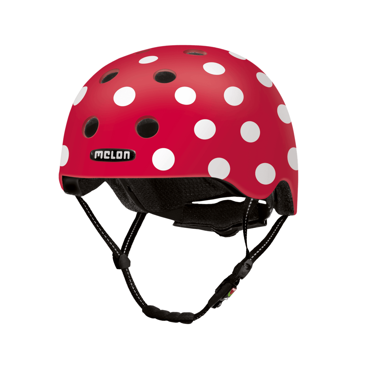Dotty White Bicycle/Skateboarding Helmet